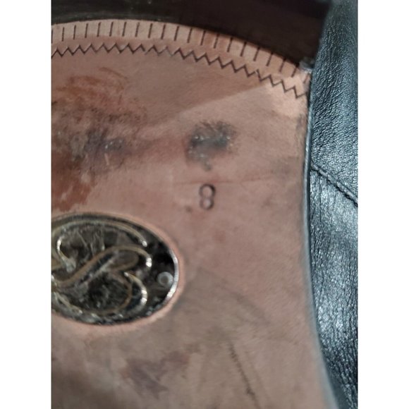 Vintage Barrets 1890 Black Leather Loafers, Size 8 - Picture 9 of 10